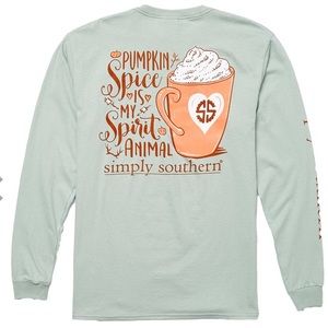 NWT Simply Southern Spice Long Sleeve Shirt, S